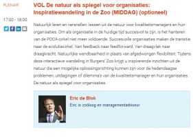 Eerste inspiratiewandeling op het nationaal kwaliteitscongres al volgeboekt